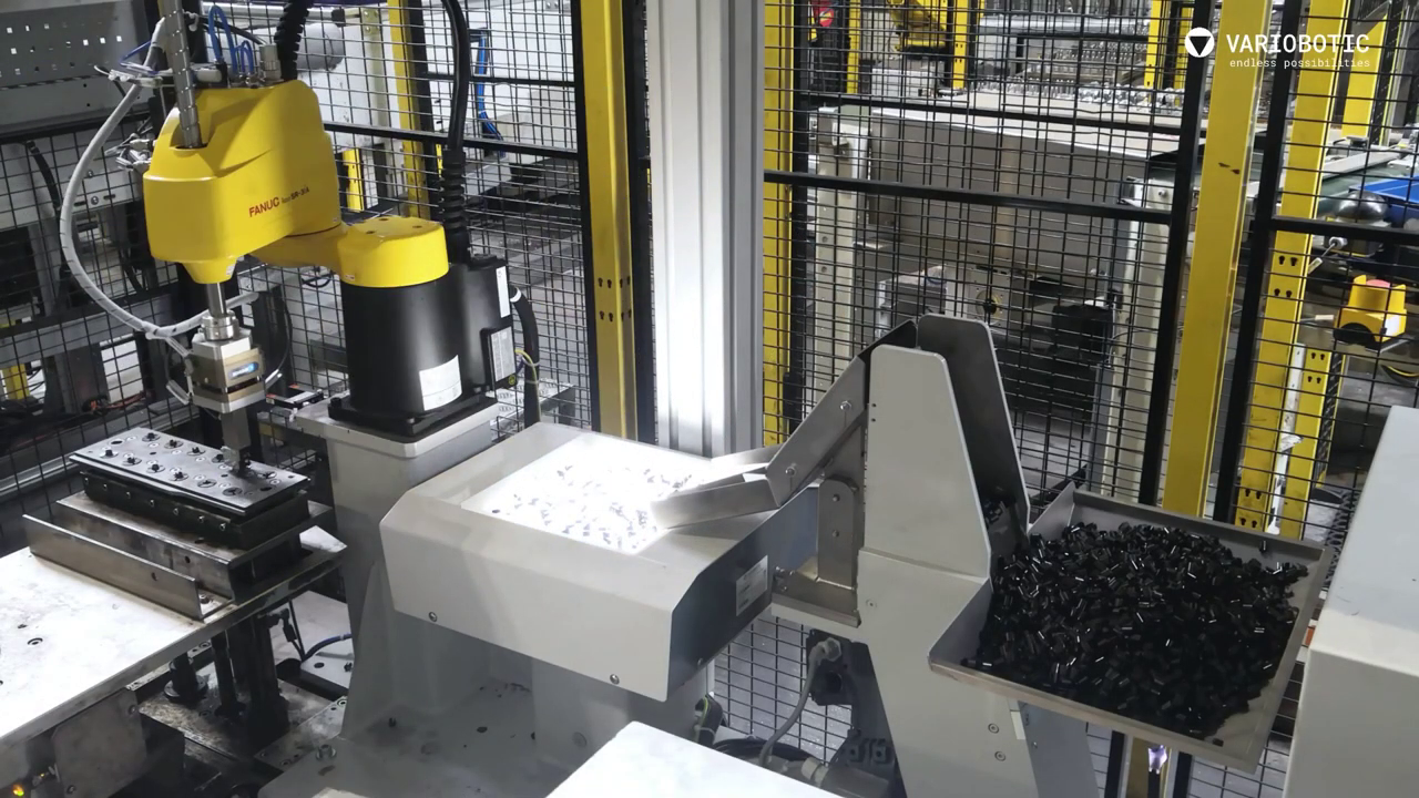 Pick and Place com o Varioshaker 270 e um robô FANUC