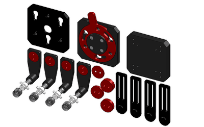 Vacuum gripper sample kit mounting plate