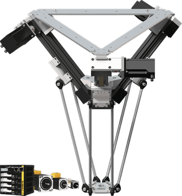 Delta Robot - with Ezi-SERVOII EtherCAT 3X Control Unit, Working Space Diameter 660 mm