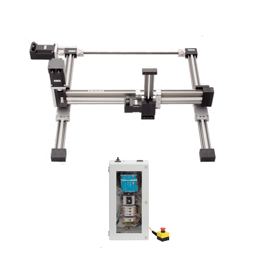 Robot cartesiano de pórtico RG-0002 | 3 eixos | 400 × 400 × 150 mm | 5 kg